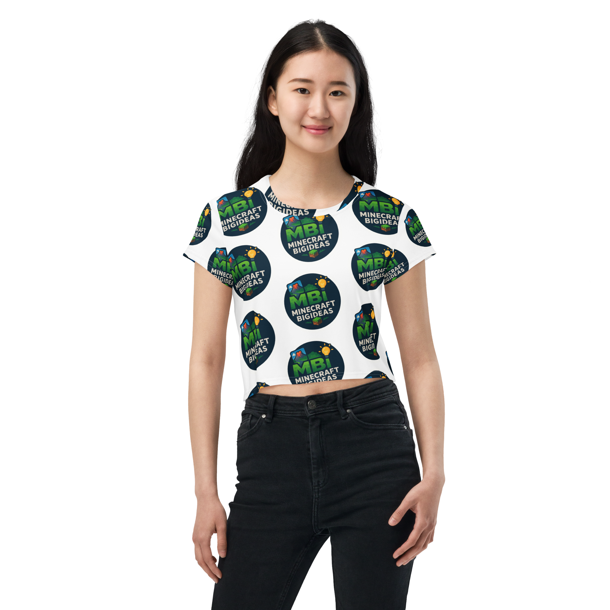 All-Over Print Crop Tee