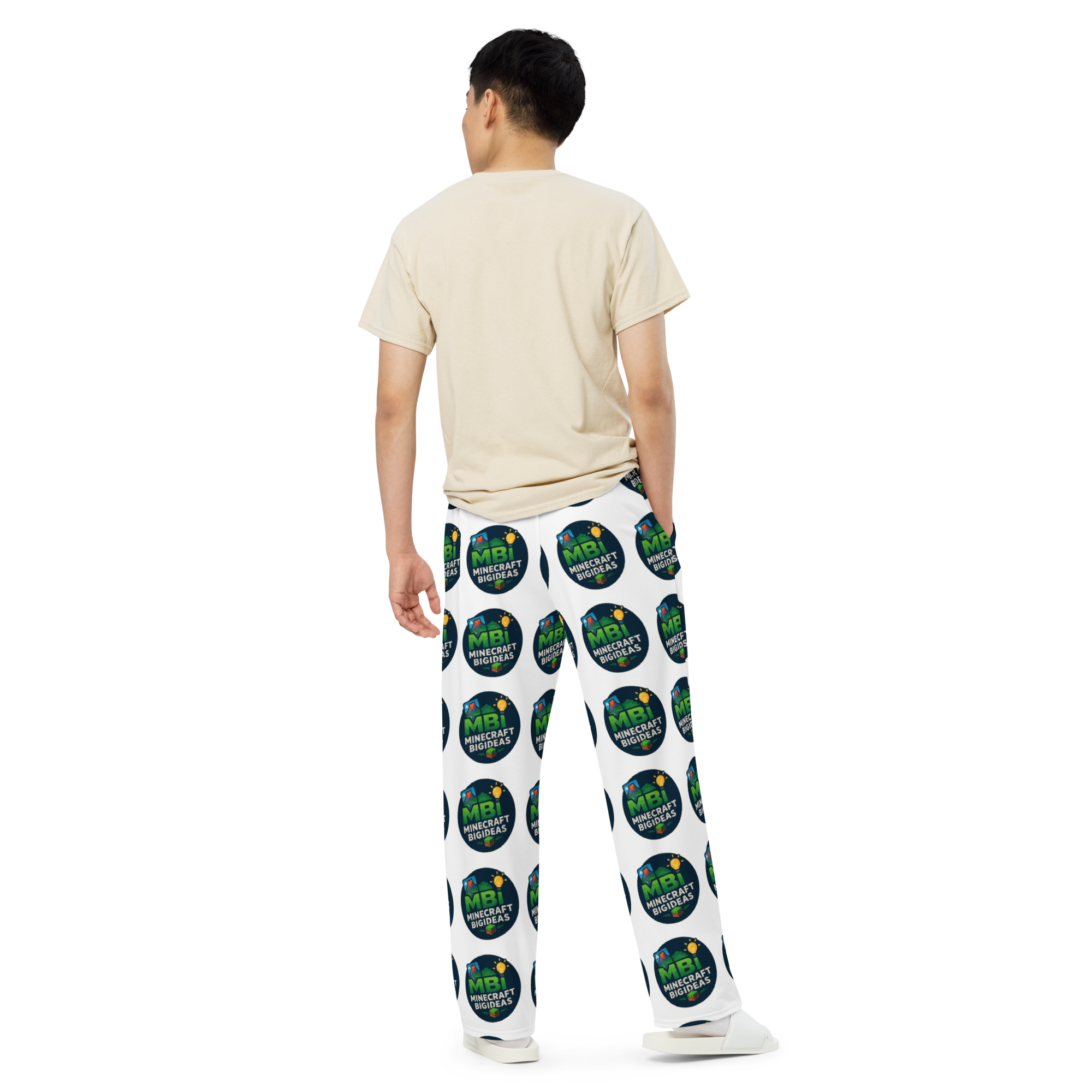 All-over print unisex wide-leg pants