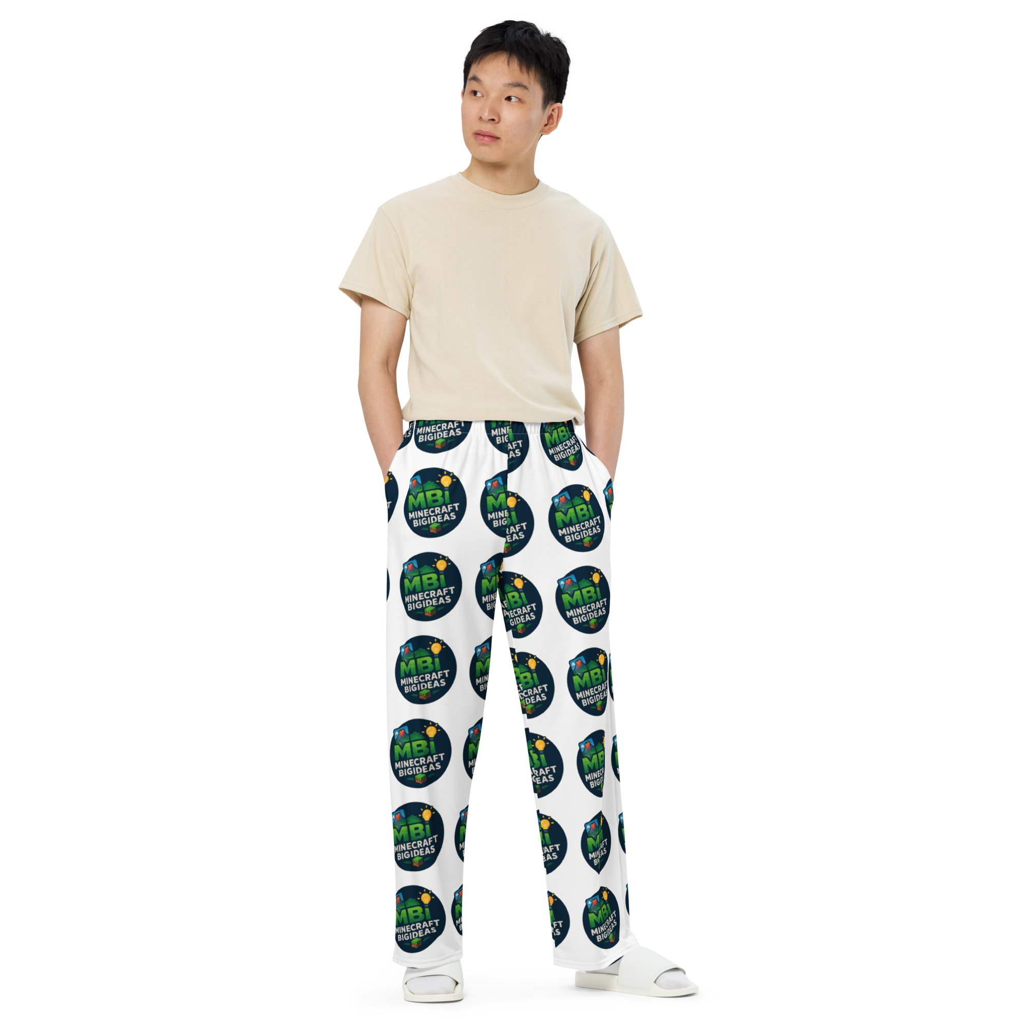 All-over print unisex wide-leg pants