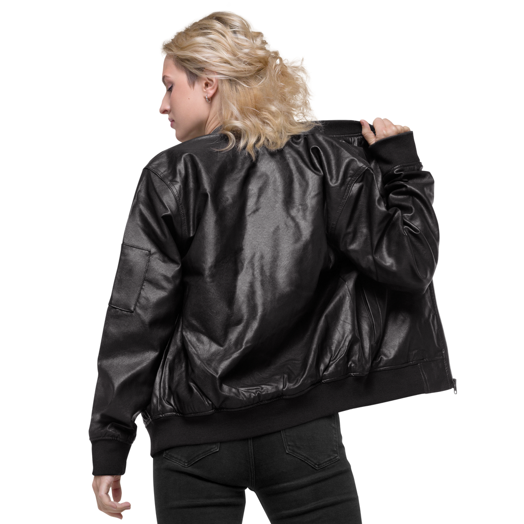 Leather Bomber Jacket