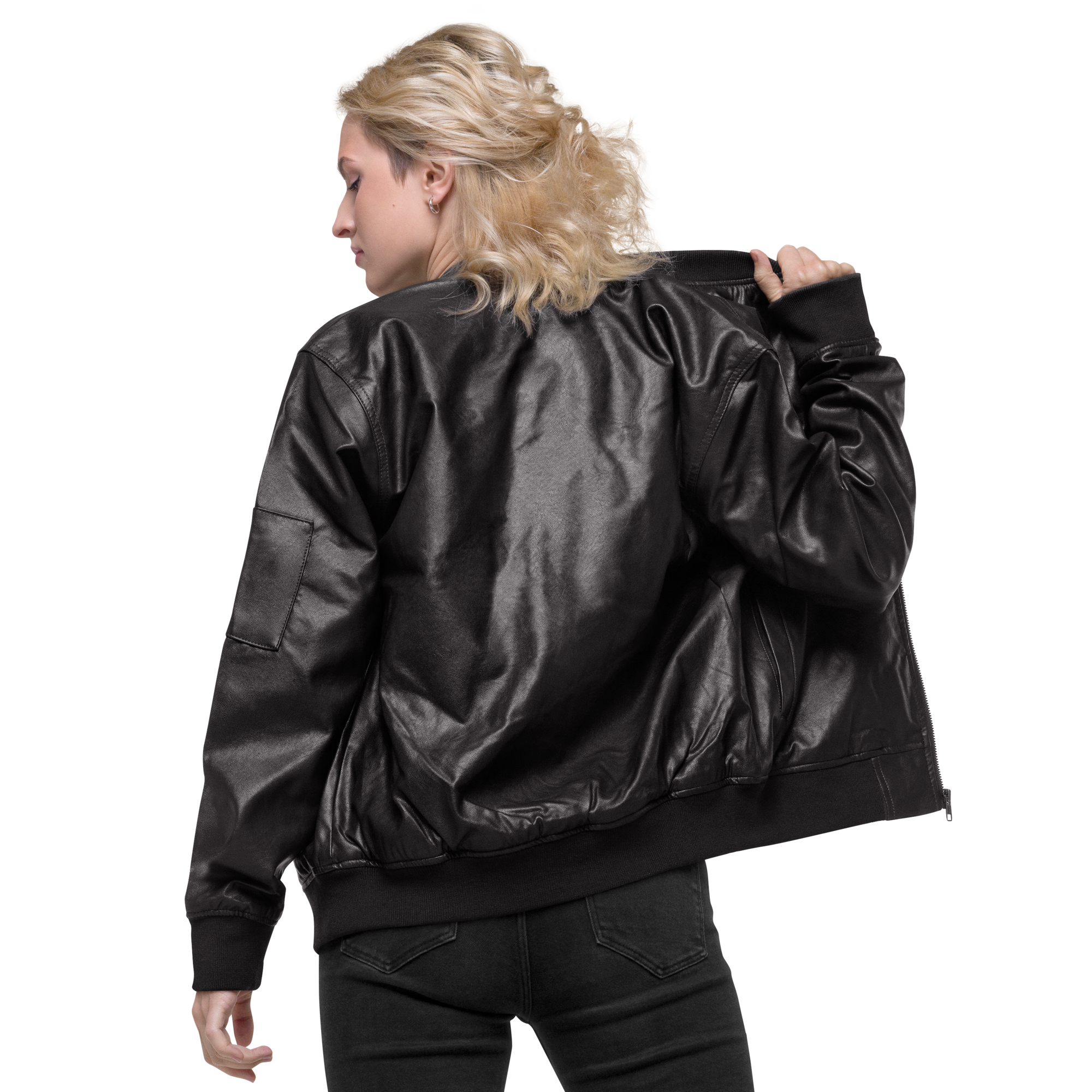 Leather Bomber Jacket