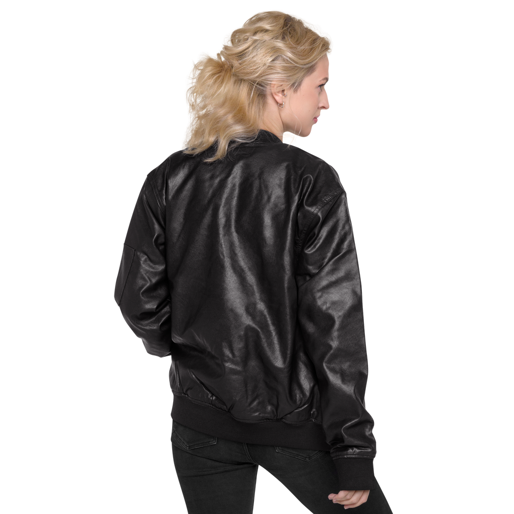 Leather Bomber Jacket
