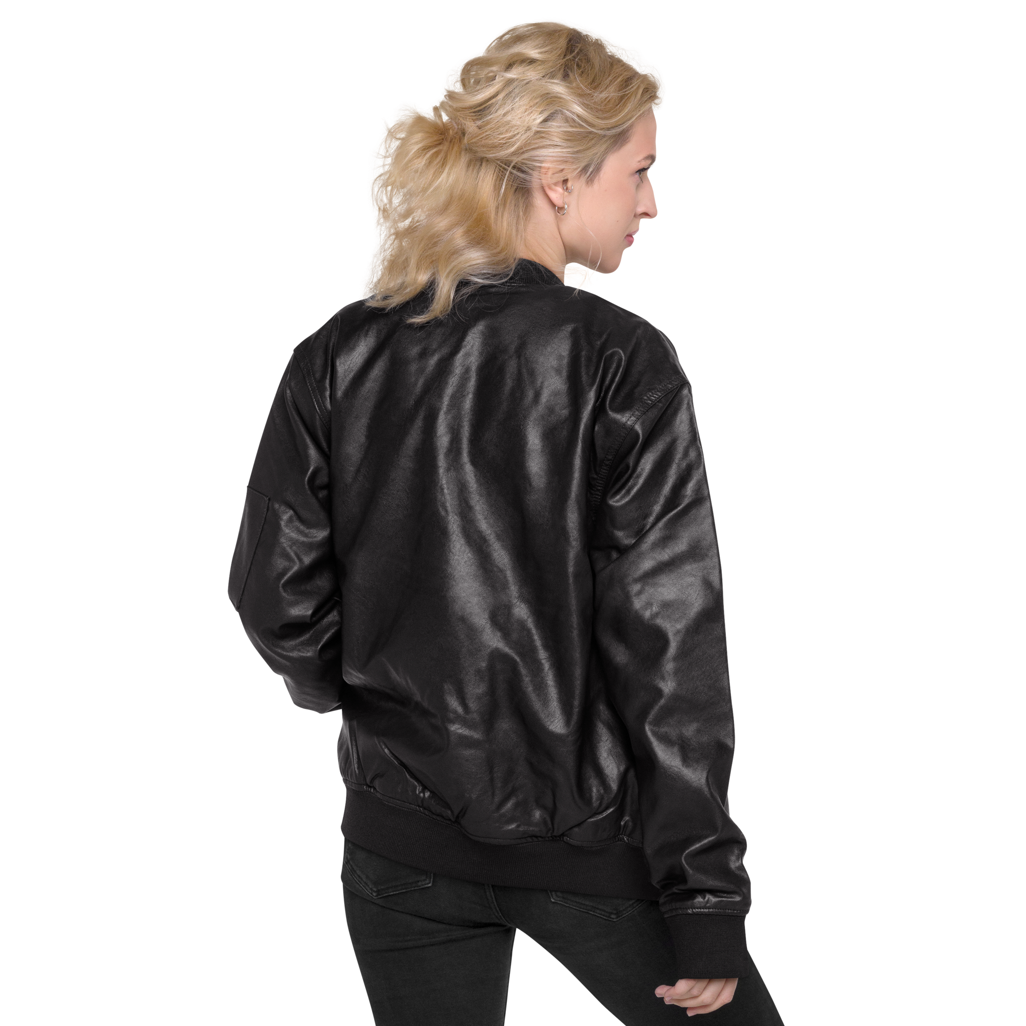 Leather Bomber Jacket