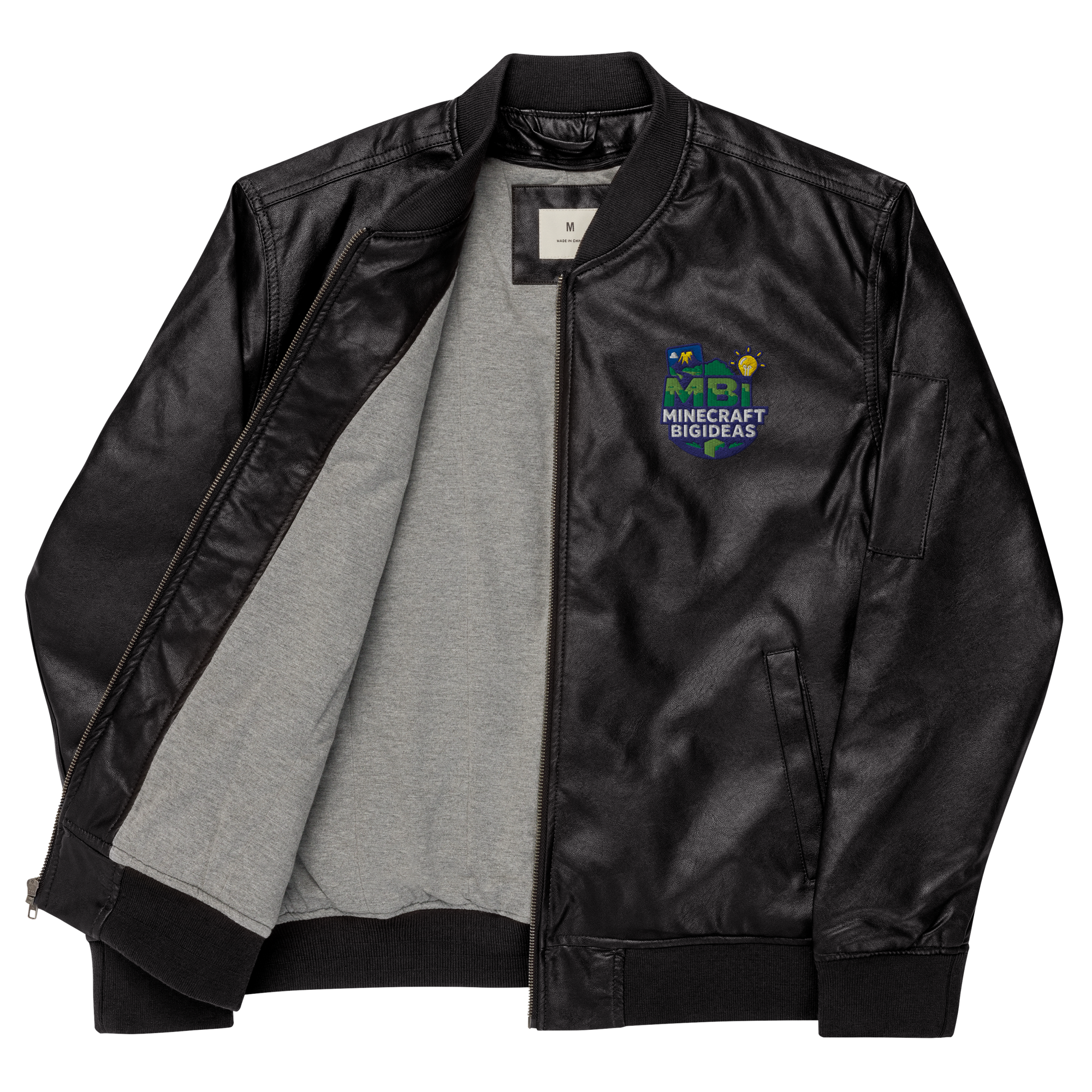 Leather Bomber Jacket