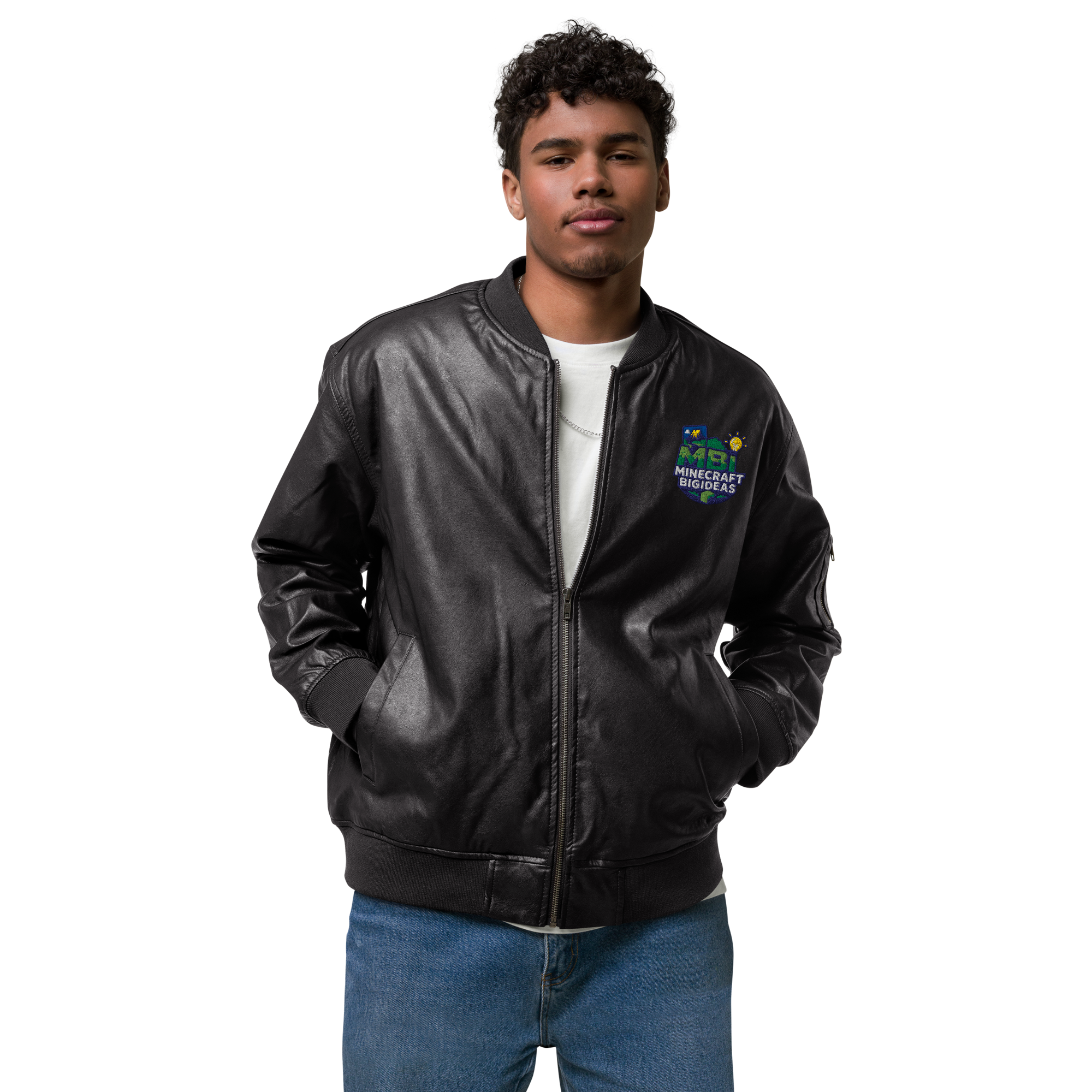 Leather Bomber Jacket