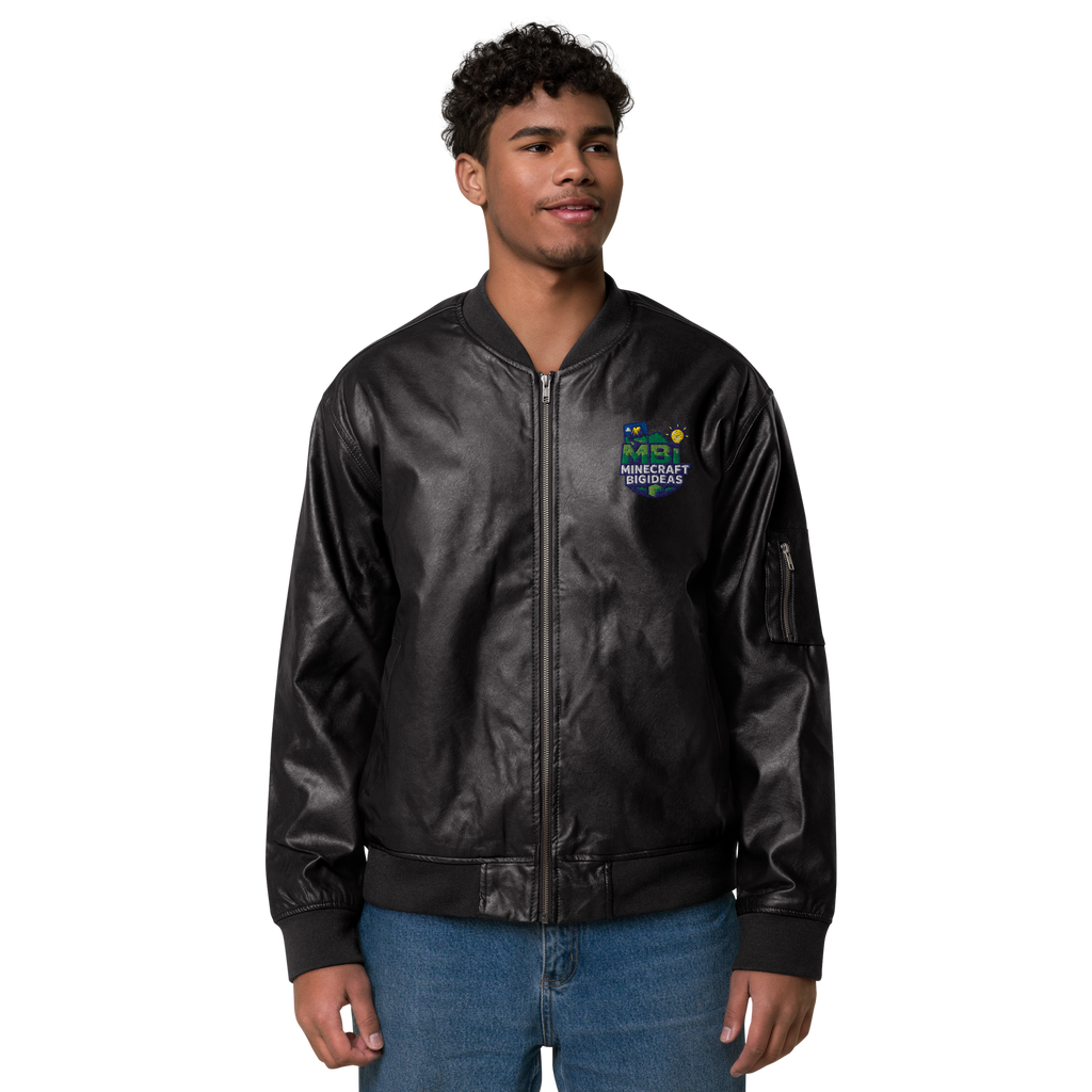 Leather Bomber Jacket