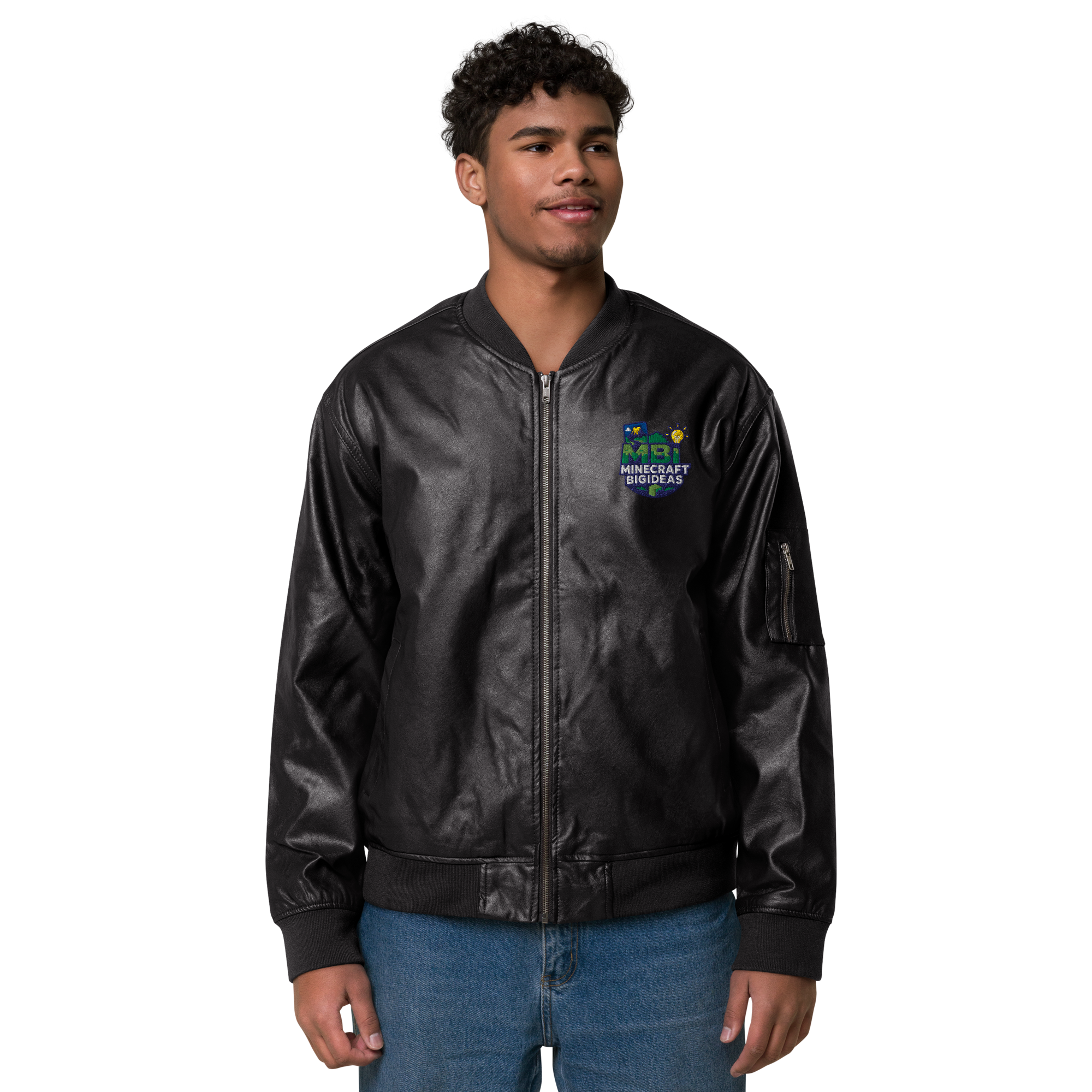 Leather Bomber Jacket