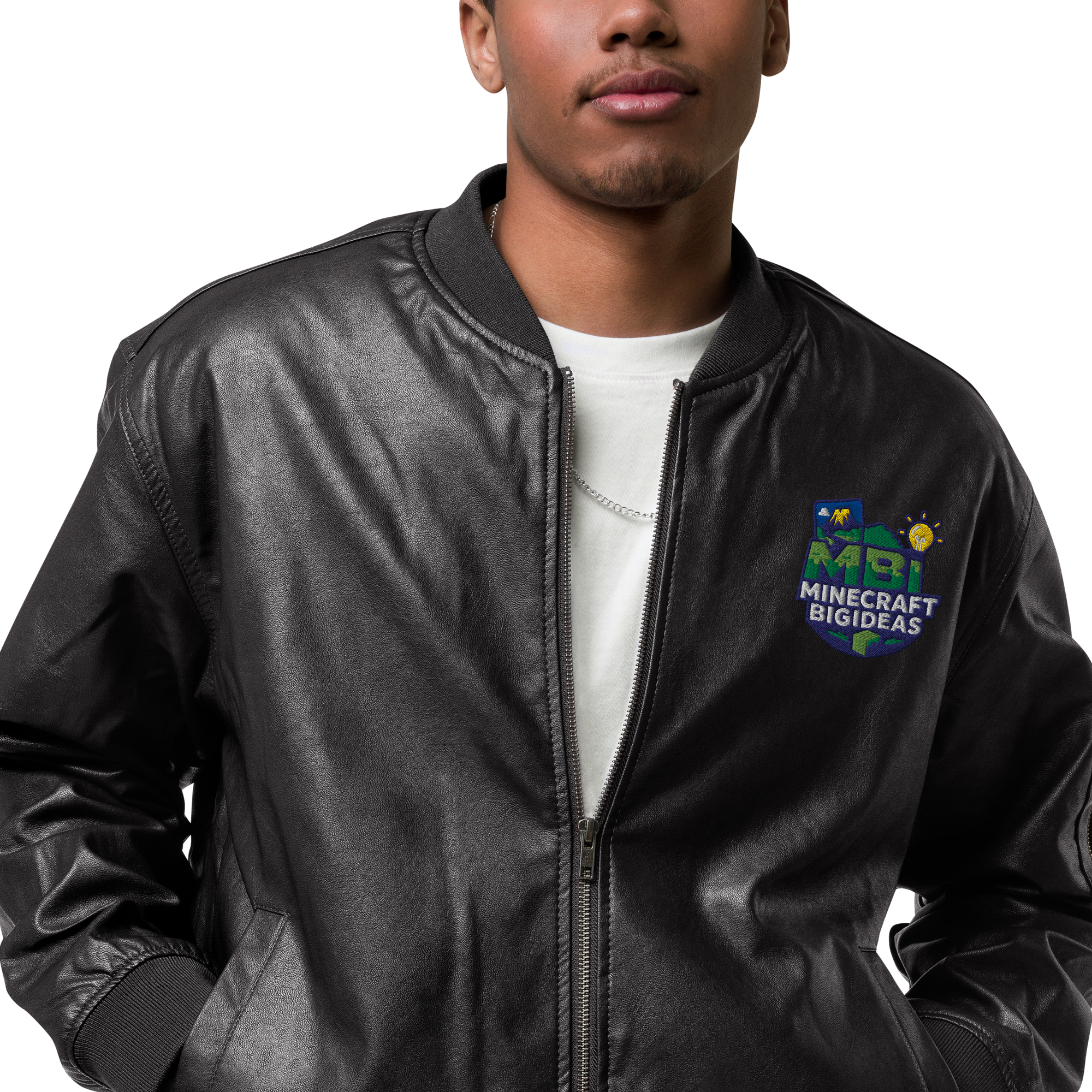 Leather Bomber Jacket