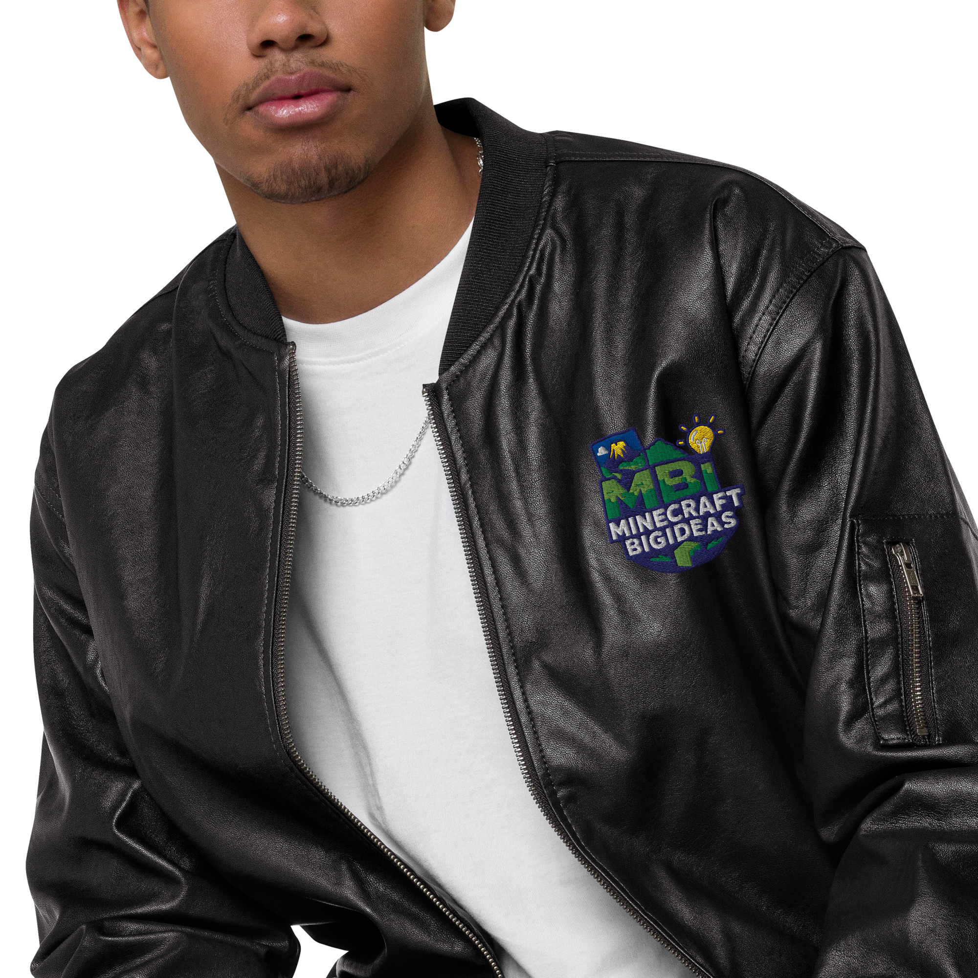 Leather Bomber Jacket