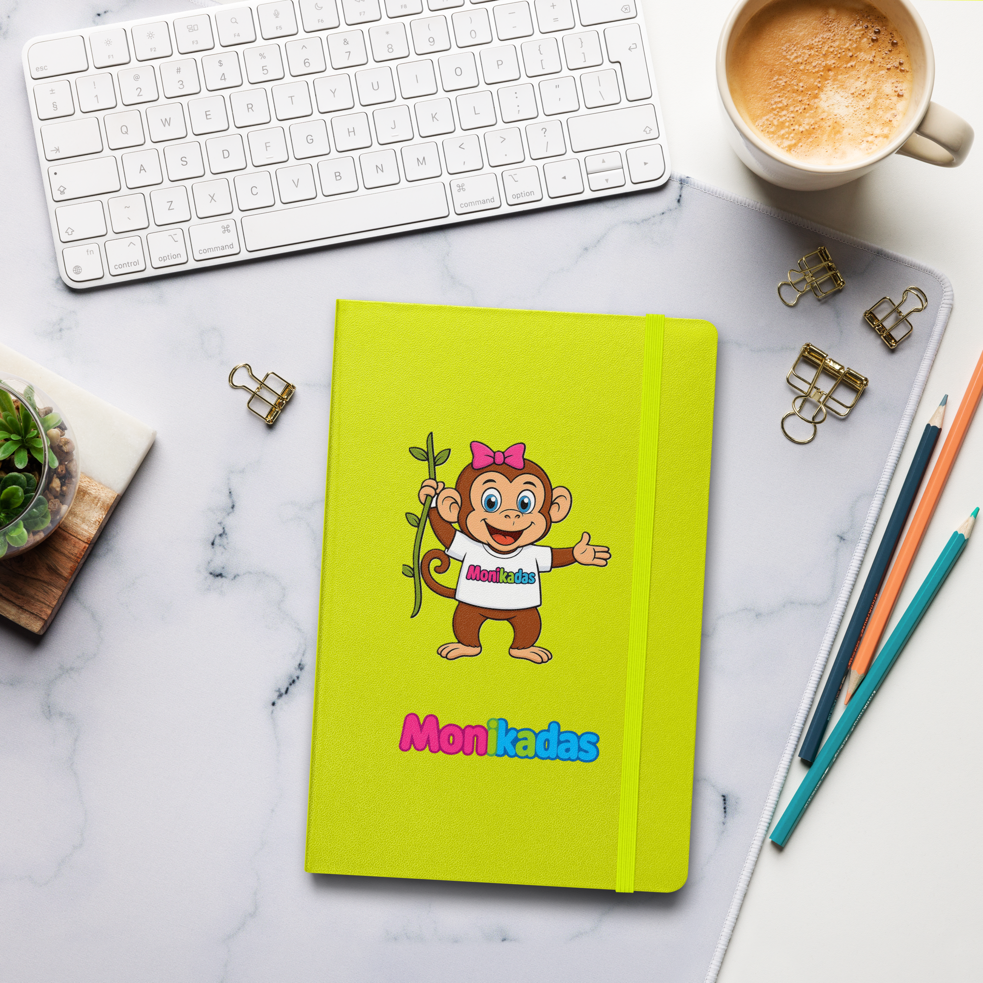 Hardcover bound notebook