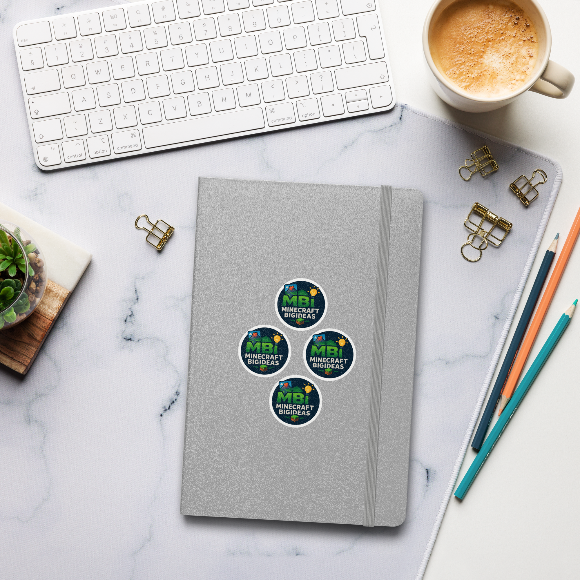 Hardcover bound notebook