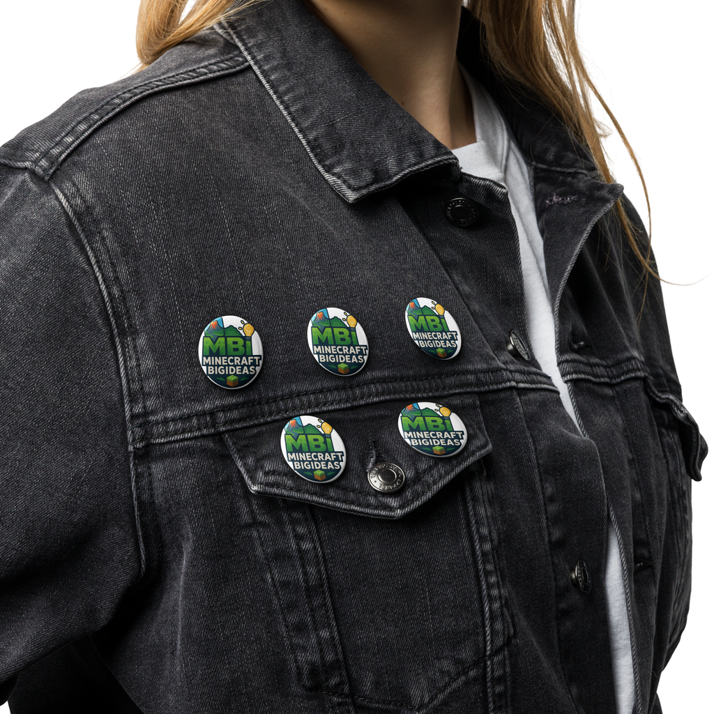 Set of pin buttons