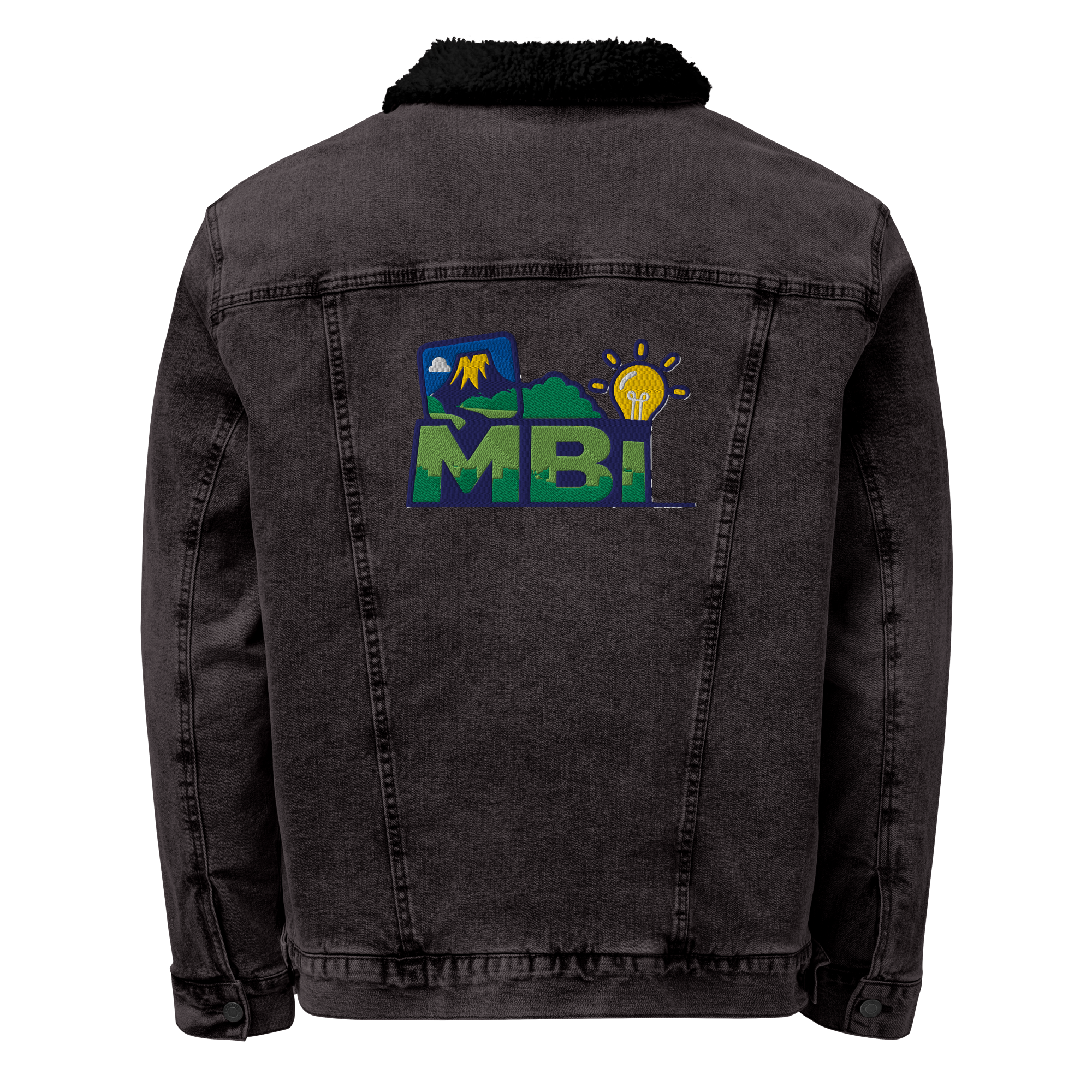Unisex denim sherpa jacket