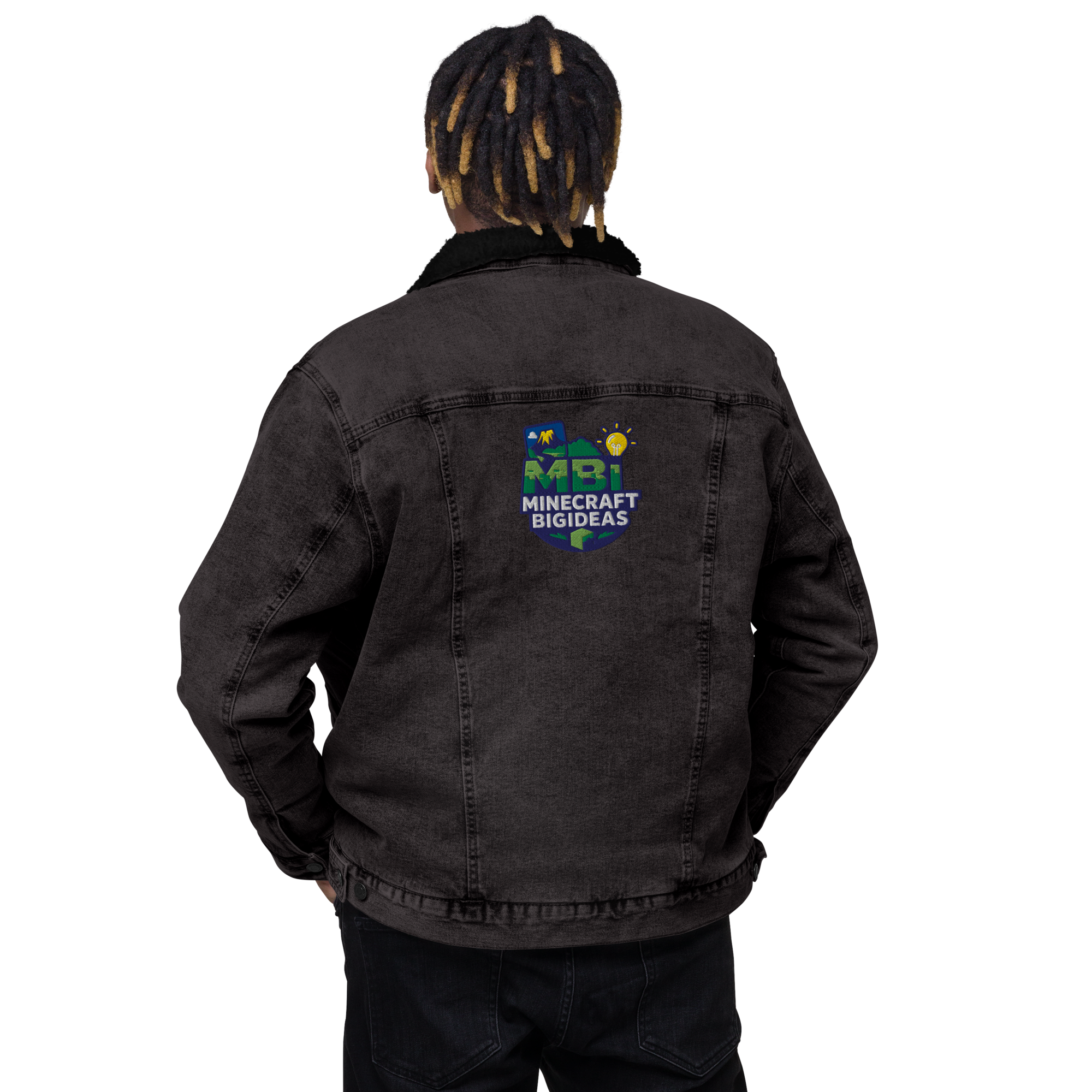 Unisex denim sherpa jacket