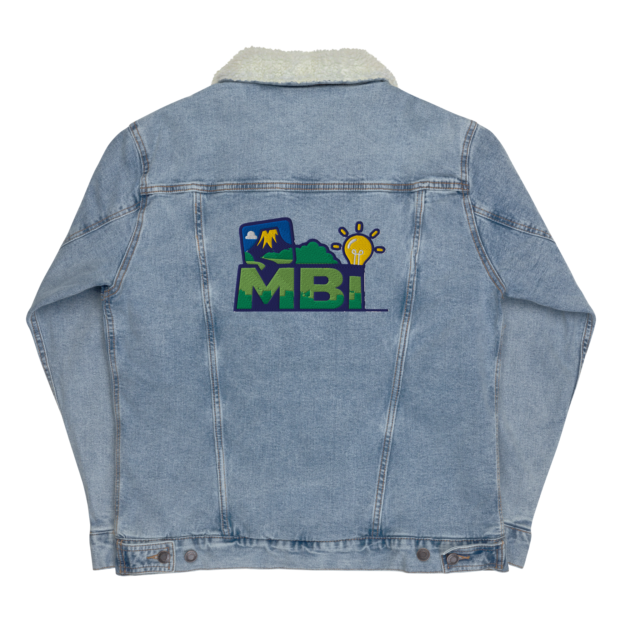 Unisex denim sherpa jacket