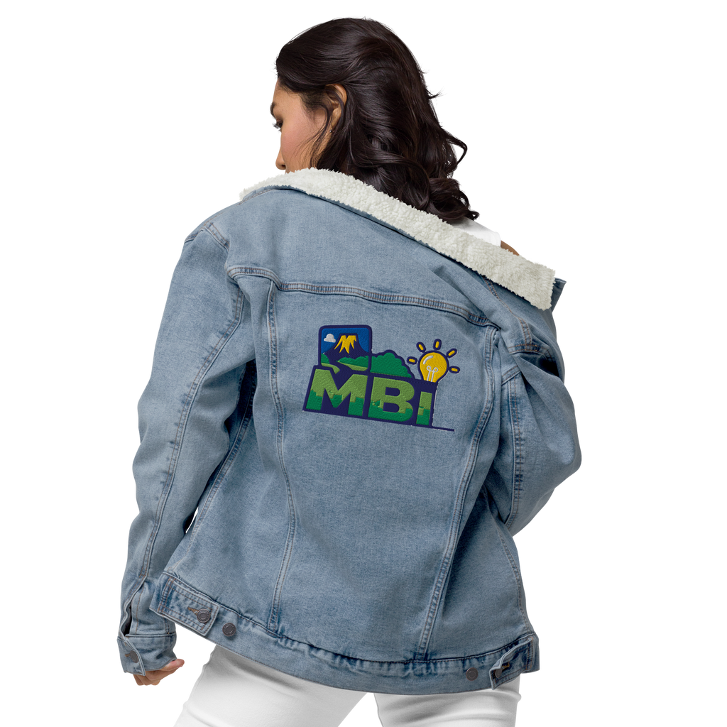 Unisex denim sherpa jacket
