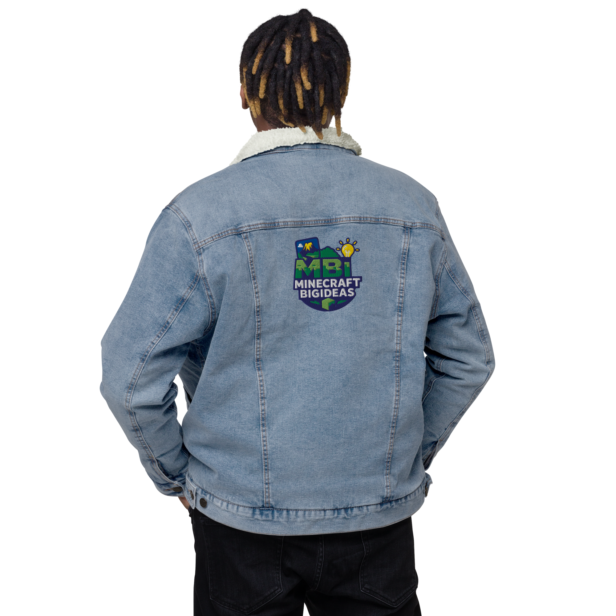 Unisex denim sherpa jacket