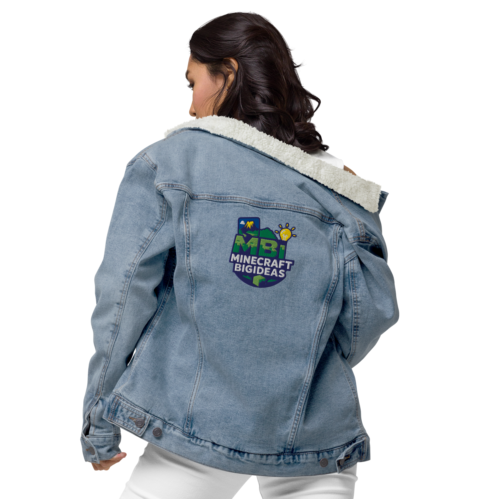 Unisex denim sherpa jacket