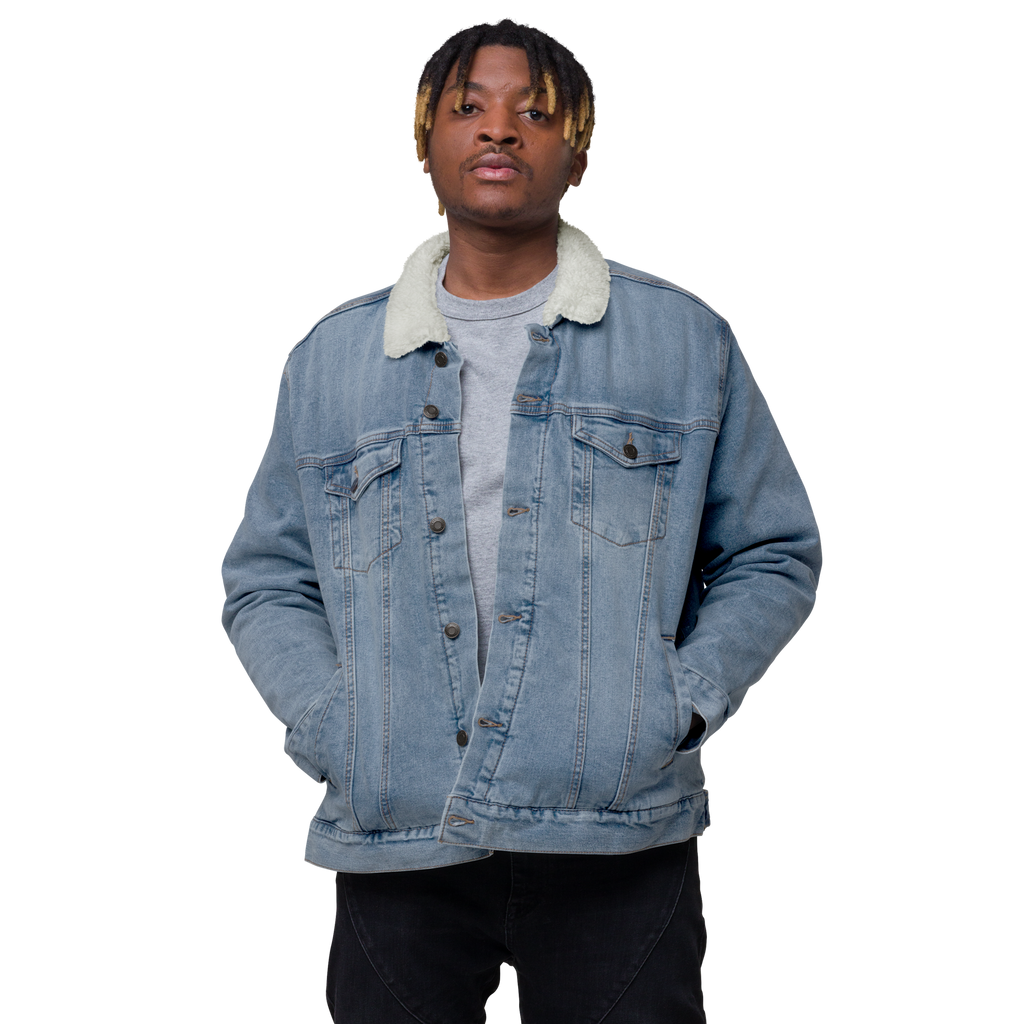 Unisex denim sherpa jacket