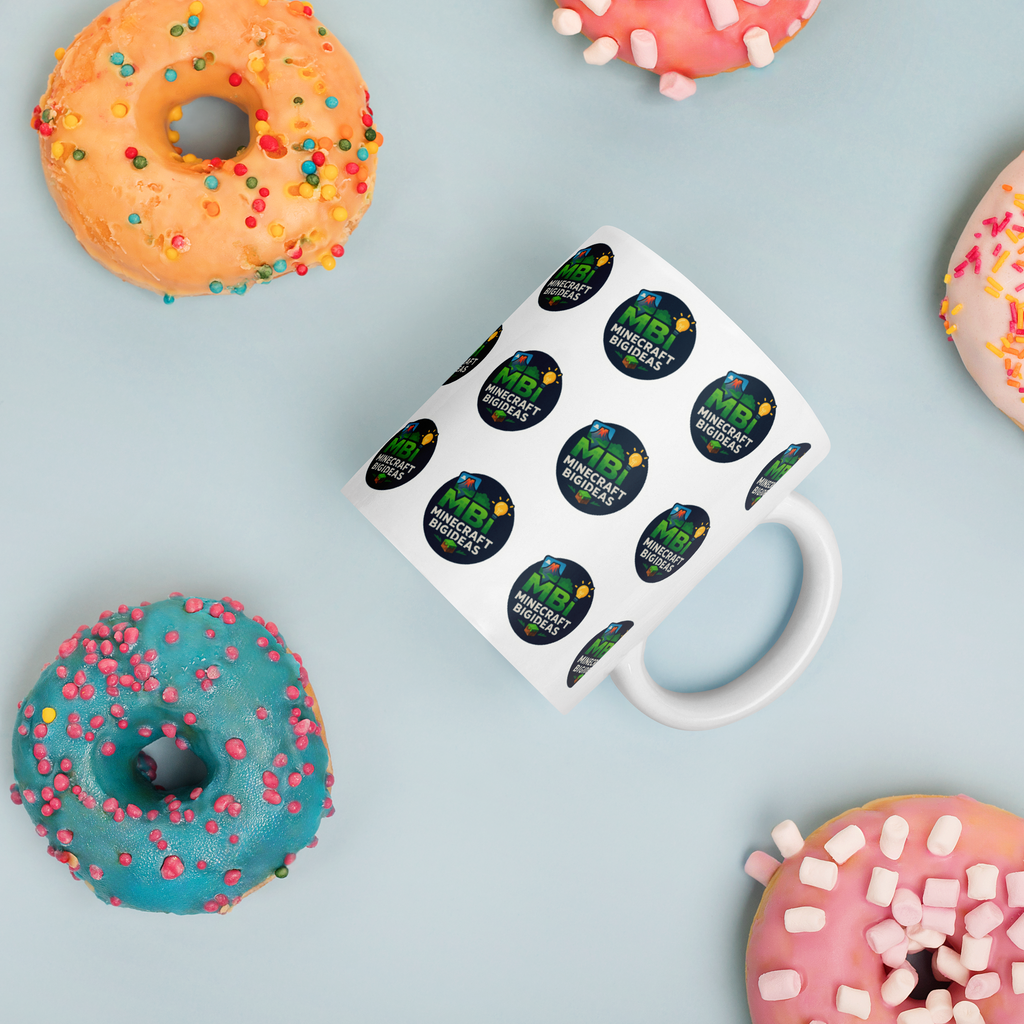 White glossy mug