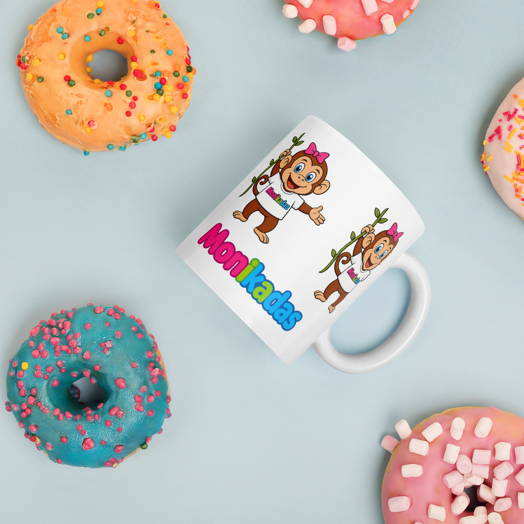 White glossy mug
