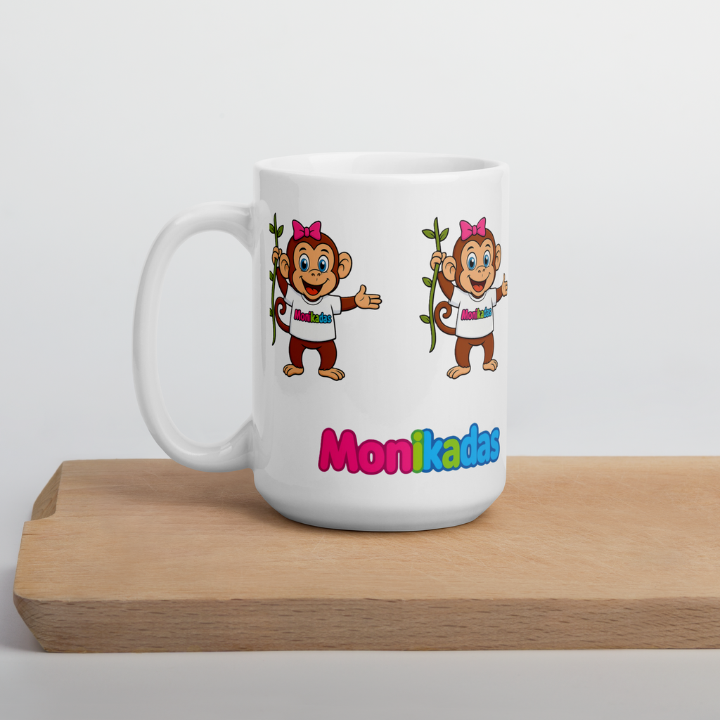 White glossy mug