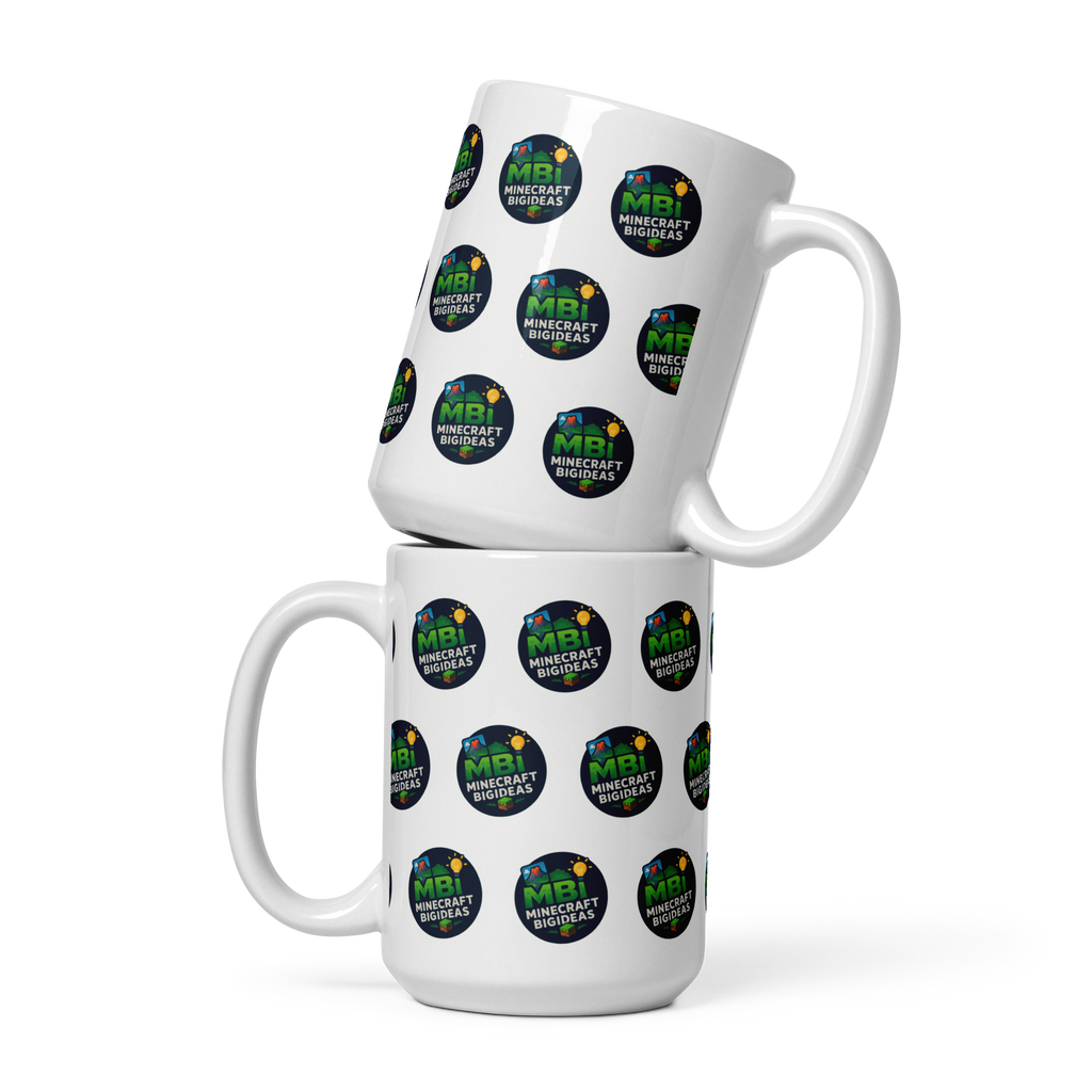 White glossy mug