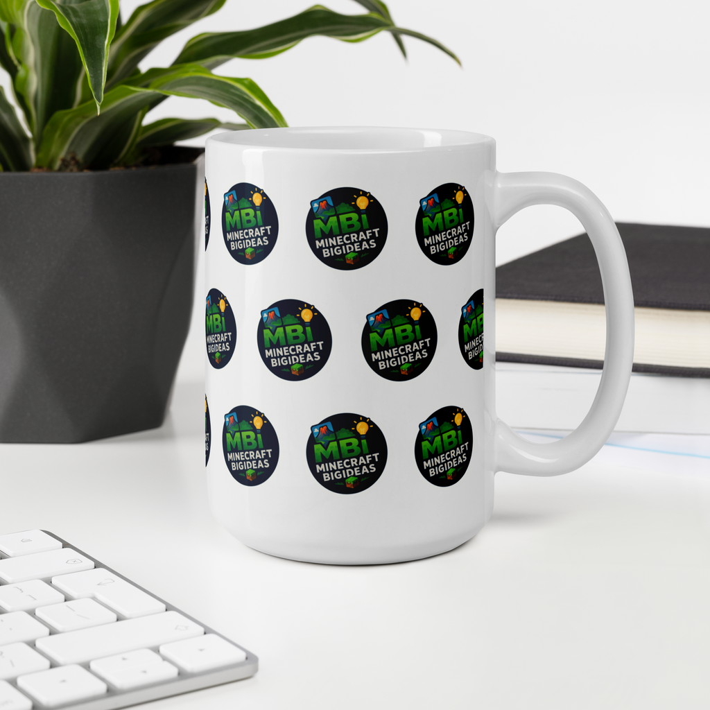 White glossy mug