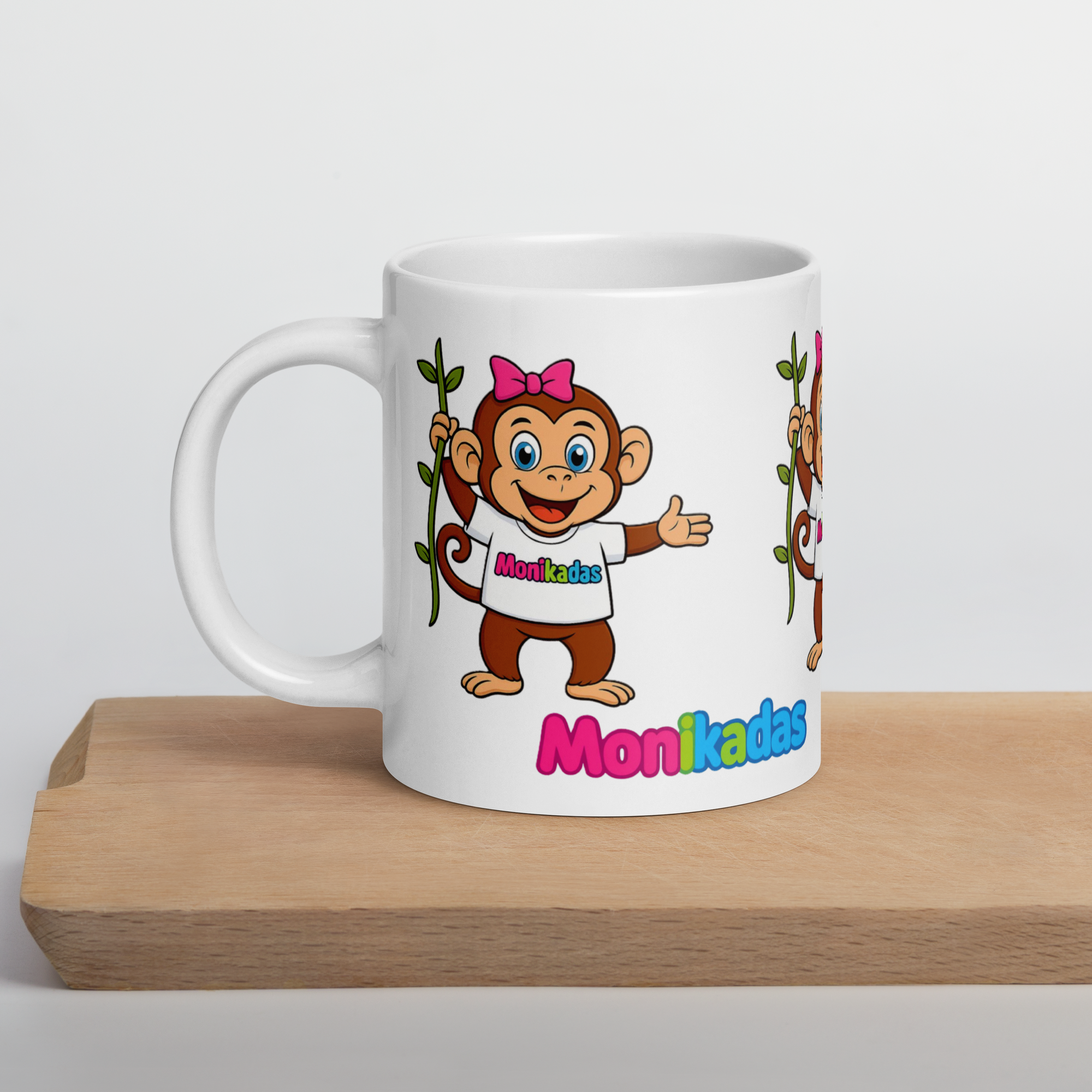 White glossy mug