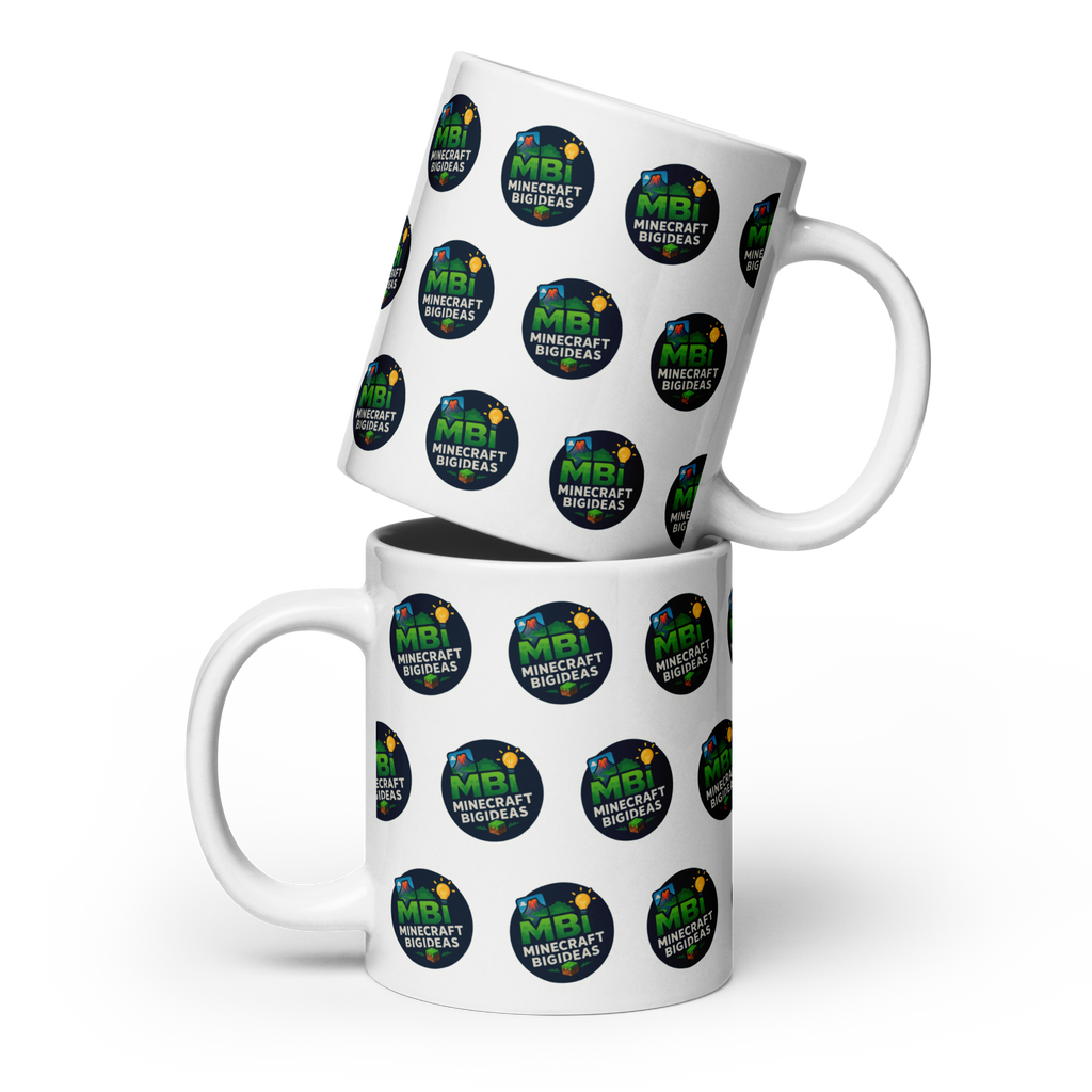 White glossy mug