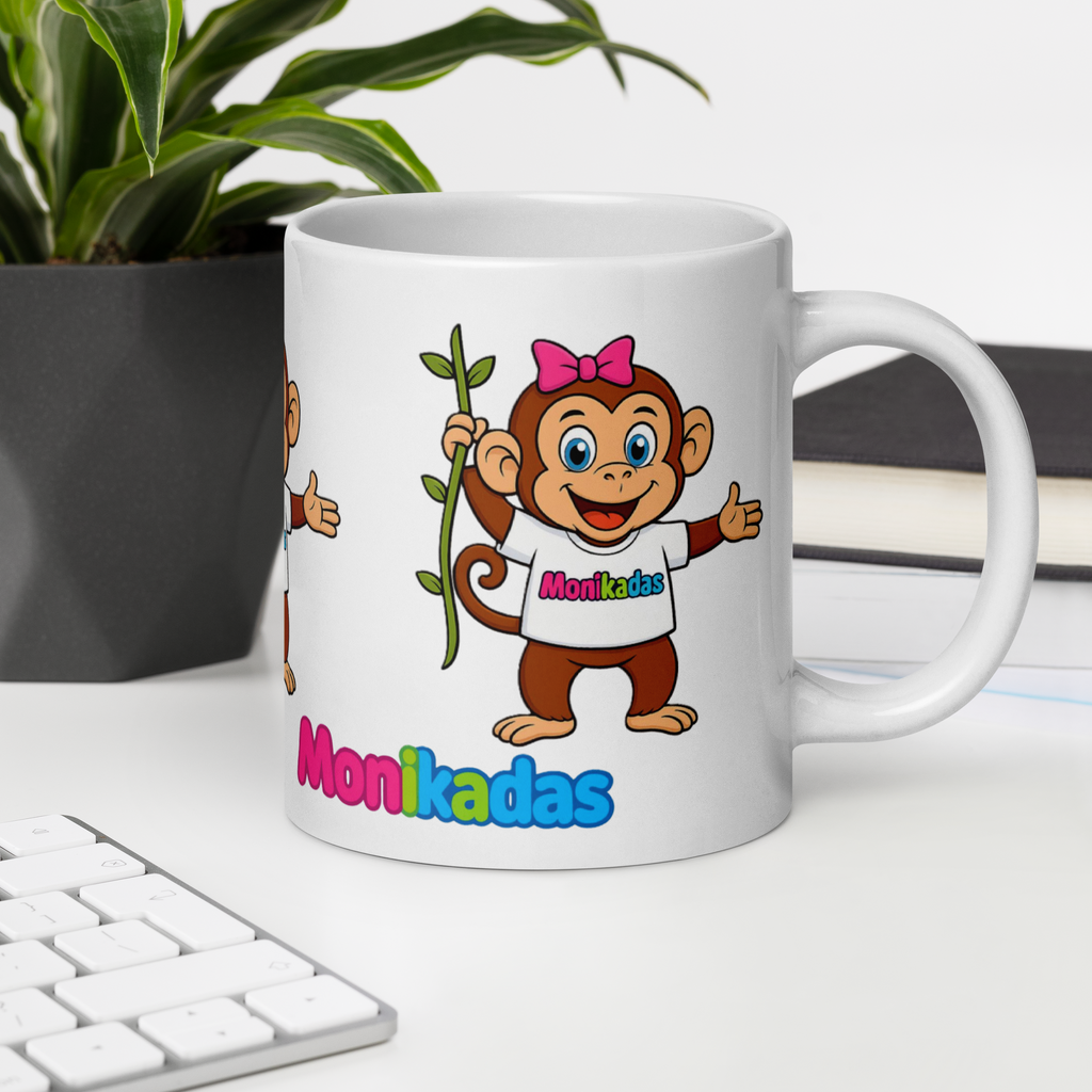 White glossy mug