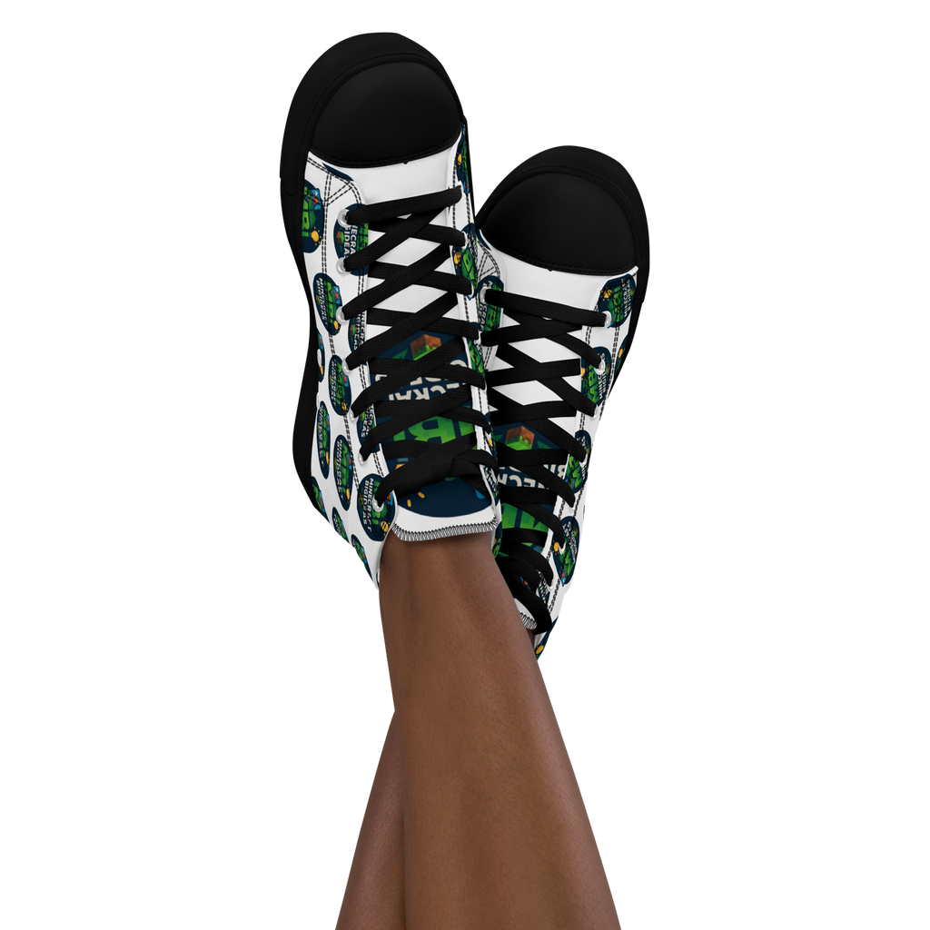Women’s high top canvas shoes