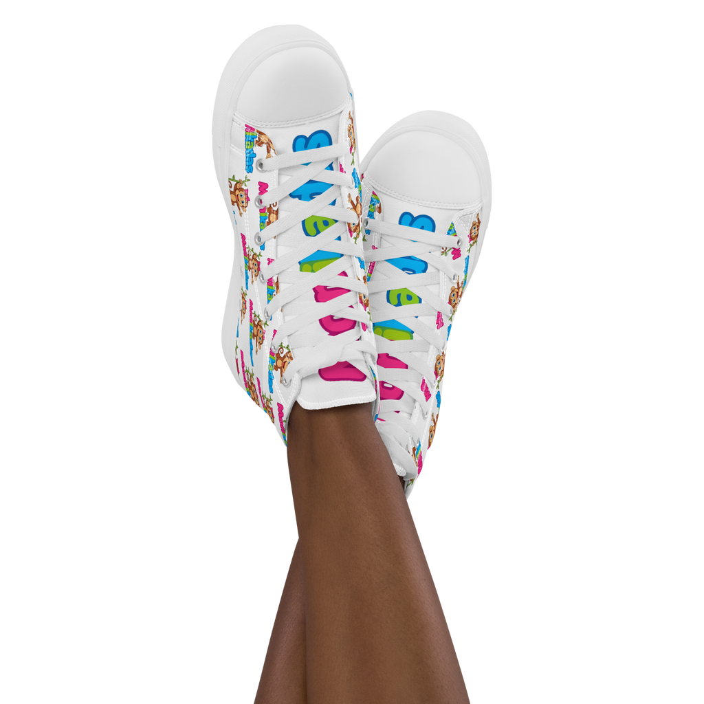 Women’s high top canvas shoes